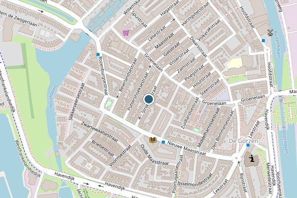 Politie-melding op Strijensestraat, Schiedam op 29 juli, kaart-overzicht