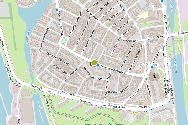 Ambulance-melding op Nieuwe Maasstraat, Schiedam op 29 juli, kaart-overzicht