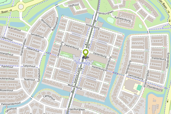 Ambulance-melding op Avenue Carre, Barendrecht op 25 april, kaart-overzicht