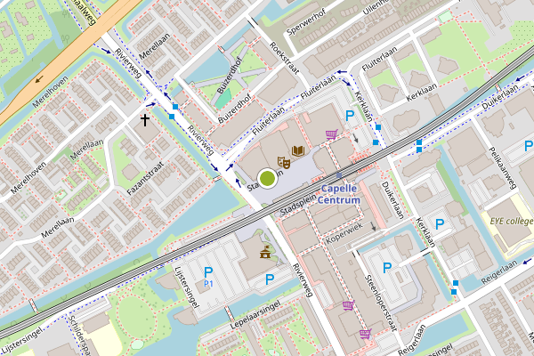Ambulance-melding op Stadsplein, Capelle aan den IJssel op 29 juli, kaart-overzicht