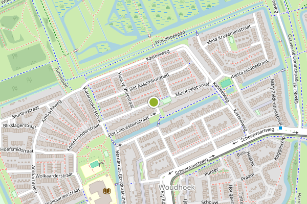 Ambulance-melding op Muiderslotstraat, Schiedam op 29 juli, kaart-overzicht