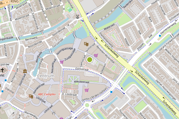 Ambulance-melding op Damstraat, Spijkenisse op 29 juli, kaart-overzicht