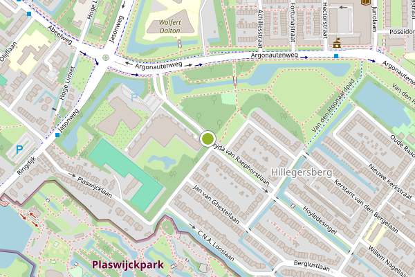 Ambulance-melding op Aleyda van Raephorstlaan, Rotterdam op 29 juli, kaart-overzicht