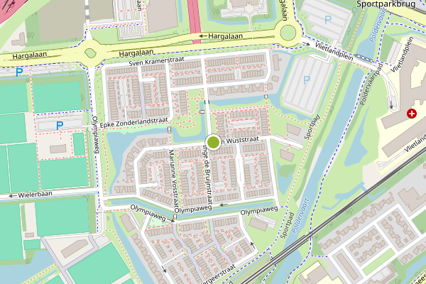 Ambulance-melding op Ireen Wuststraat, Schiedam op 29 juli, kaart-overzicht