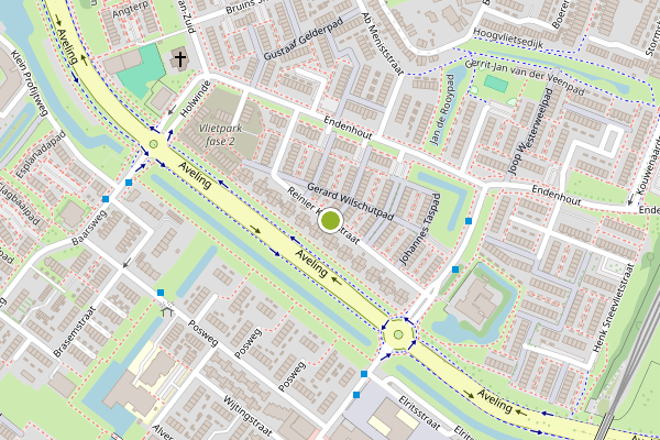 Ambulance-melding op Reinier Kloegstraat, Hoogvliet op 29 juli, kaart-overzicht