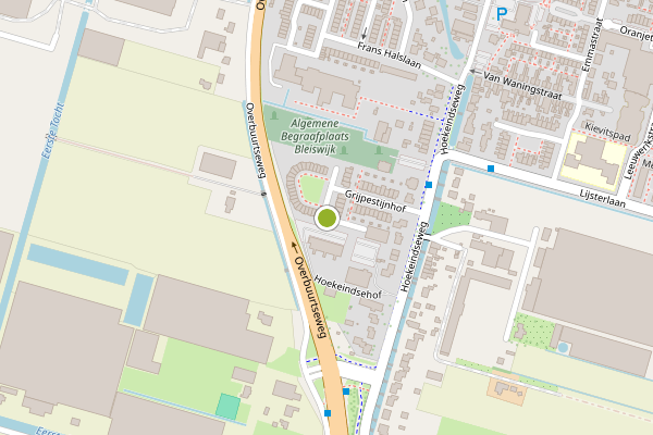 Ambulance-melding op Grijpestijnhof, Bleiswijk op 17 mei, kaart-overzicht