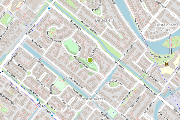 Ambulance-melding op Streepvaren, Bergschenhoek op 17 mei, kaart-overzicht