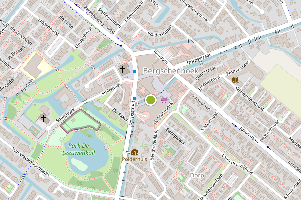 Ambulance-melding op de Vlashoeck, Bergschenhoek op 29 juli, kaart-overzicht