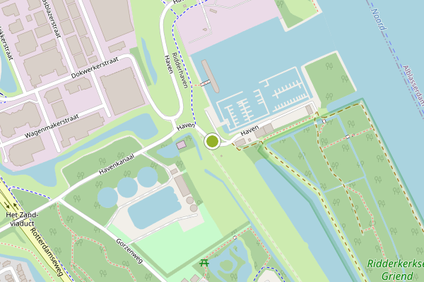 Ambulance-melding op Haven, Ridderkerk op 17 mei, kaart-overzicht