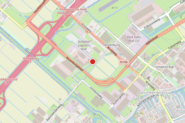 Brandweer-melding op Eikenlaan Boulevard, Rozenburg op 30 juli, kaart-overzicht
