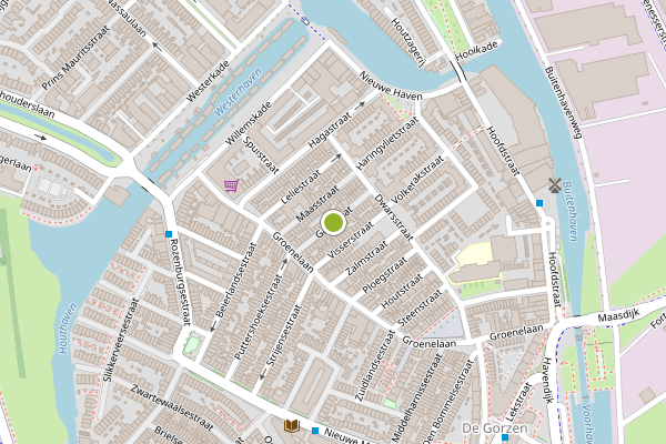 Ambulance-melding op Gasstraat, Schiedam op 30 juli, kaart-overzicht