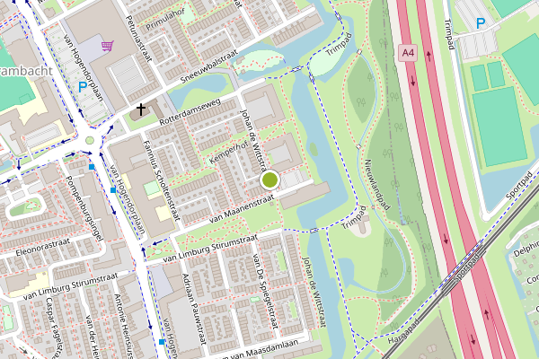Ambulance-melding op Johan de Wittstraat, Vlaardingen op 30 juli, kaart-overzicht