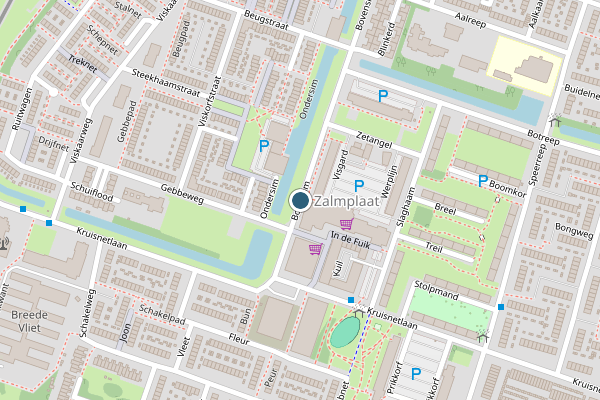 Politie-melding op Bovensim, Hoogvliet op 30 juli, kaart-overzicht