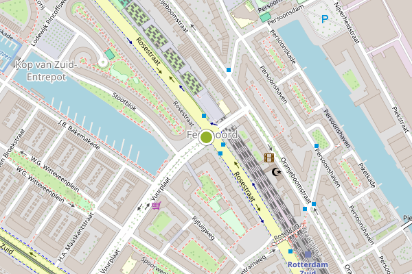 Ambulance-melding op Rosestraat, Rotterdam op 30 juli, kaart-overzicht