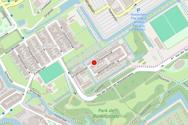 Brandweer-melding op Schipholstraat, Rotterdam op 30 juli, kaart-overzicht