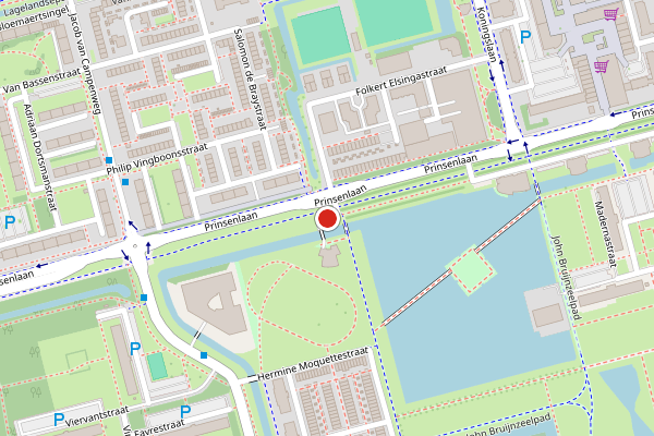 Brandweer-melding op Ien Daleshof, Rotterdam op 30 juli, kaart-overzicht