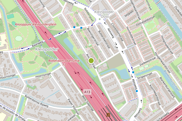 Ambulance-melding op Ameidestraat, Rotterdam op 30 juli, kaart-overzicht