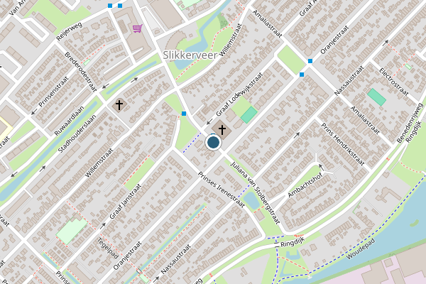 Politie-melding op Juliana van Stolbergstraat, Ridderkerk op 30 juli, kaart-overzicht