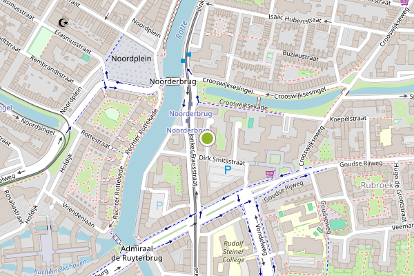 Ambulance-melding op Oudaenstraat, Rotterdam op 30 juli, kaart-overzicht