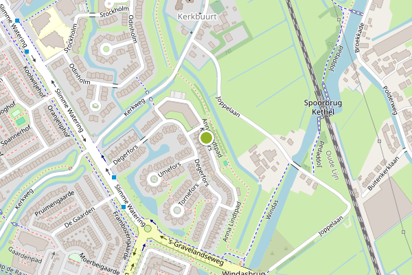 Ambulance-melding op Kalixfors, Schiedam op 30 juli, kaart-overzicht