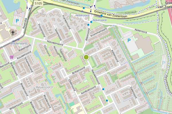 Ambulance-melding op Nieuwenoord, Rotterdam op 30 juli, kaart-overzicht
