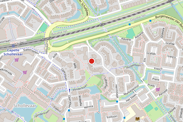 Brandweer-melding op Bonnefanten, Capelle aan den IJssel op 30 juli, kaart-overzicht