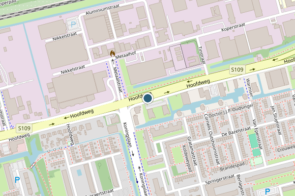 Politie-melding op Hoofdweg, Rotterdam op 30 juli, kaart-overzicht