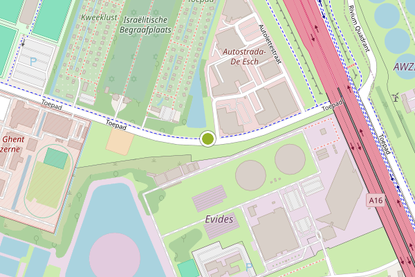 Ambulance-melding op Toepad, Rotterdam op 30 juli, kaart-overzicht