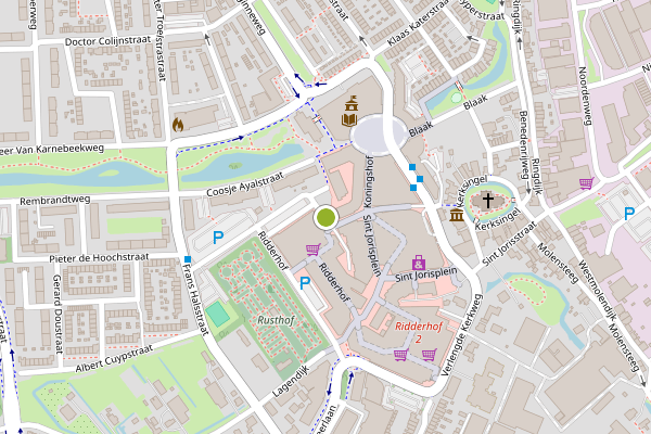 Ambulance-melding op Jan Steenstraat, Ridderkerk op 30 juli, kaart-overzicht