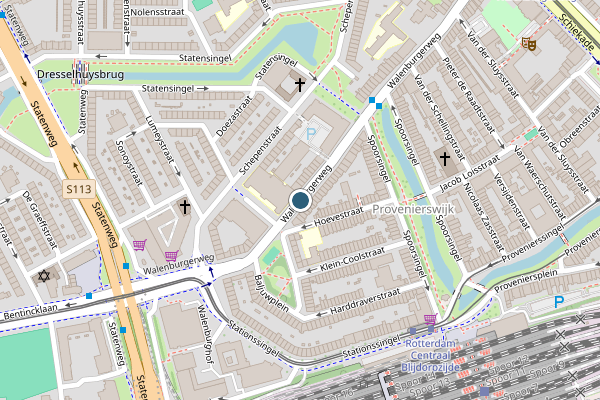 Ambulance + Brandweer + Politie samen ter plaatse op Walenburgerweg, Rotterdam op 30 juli, kaart-overzicht nieuws-bericht