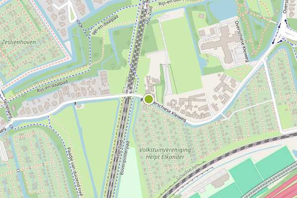 Ambulance-melding op Overschiese Kleiweg, Rotterdam op 30 juli, kaart-overzicht