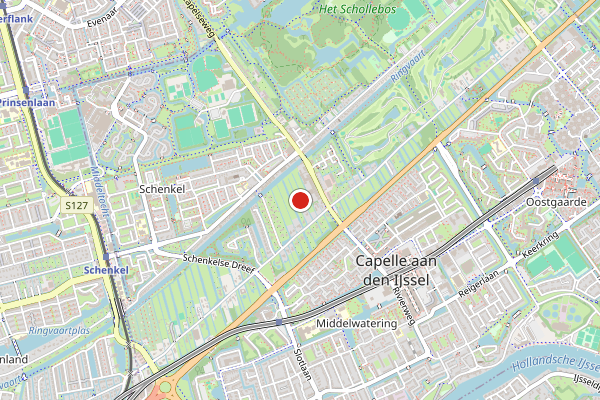 Brandweer-melding op Hermitage Bouvigne, Capelle aan den IJssel op 30 juli, kaart-overzicht