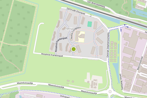 Ambulance-melding op Rosalind Franklinpad, Vlaardingen op 30 juli, kaart-overzicht