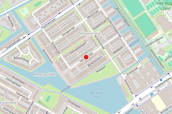 Brandweer-melding op Gouwestraat, Berkel en Rodenrijs op 30 juli, kaart-overzicht