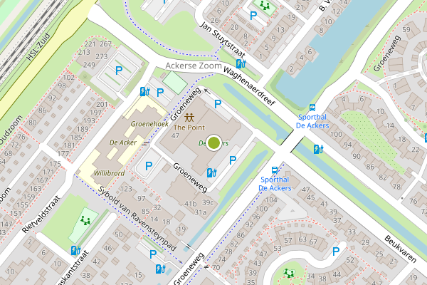 Ambulance-melding op de Ackers, Bergschenhoek op 30 juli, kaart-overzicht