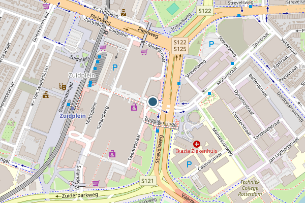 Politie-melding op Meierijstraat, Rotterdam op 30 juli, kaart-overzicht