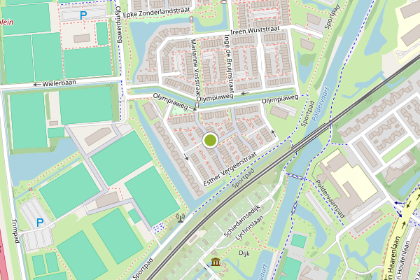 Ambulance-melding op Mark Huizingapad, Schiedam op 31 juli, kaart-overzicht