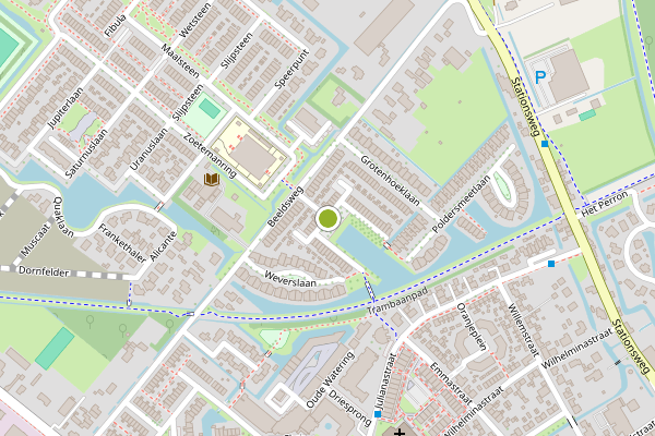 Ambulance-melding op Oostendeelplein, Zuidland op 31 juli, kaart-overzicht
