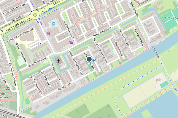 Politie-melding op Jongkindstraat, Maassluis op 31 juli, kaart-overzicht