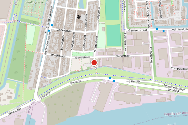 Brandweer-melding op Rendierstraat, Rotterdam op 31 juli, kaart-overzicht