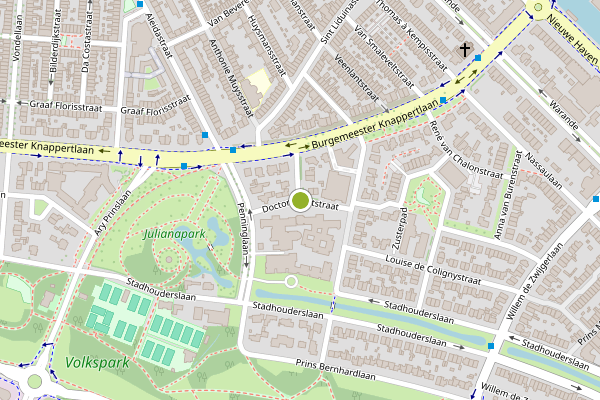 Ambulance-melding op Dr Noletstraat, Schiedam op 18 mei, kaart-overzicht