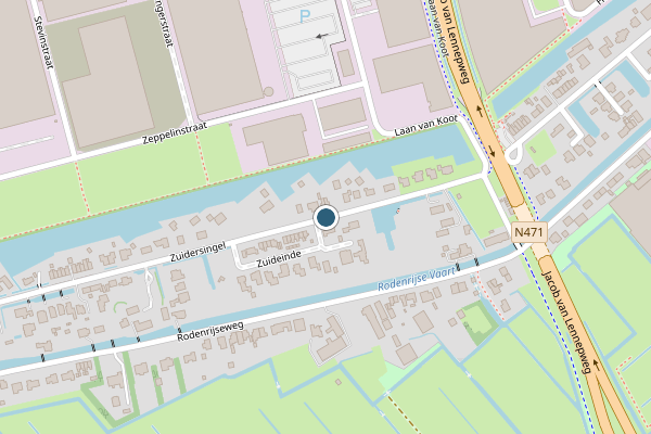 Politie-melding op Zuidersingel, Berkel en Rodenrijs op 31 juli, kaart-overzicht