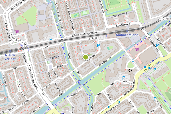 Ambulance-melding op Klarinet, Rotterdam op 31 juli, kaart-overzicht