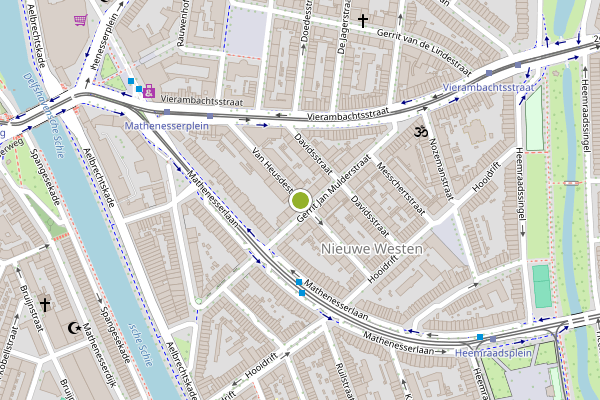 Ambulance-melding op Van Heusdestraat, Rotterdam op 31 juli, kaart-overzicht
