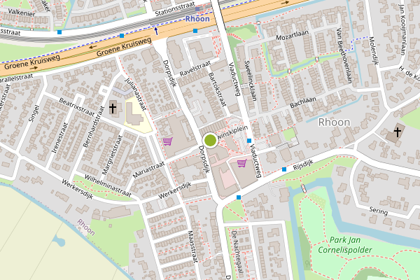 Ambulance-melding op Strawinskiplein, Rhoon op 31 juli, kaart-overzicht