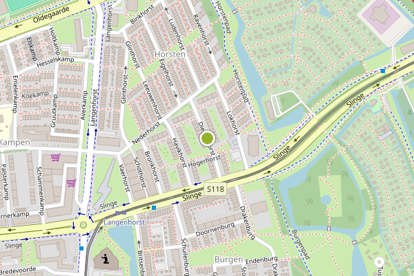 Ambulance-melding op Diepenhorst, Rotterdam op 31 juli, kaart-overzicht
