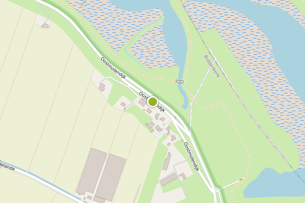 Ambulance-melding op Oostmolendijk, Ridderkerk op 31 juli, kaart-overzicht