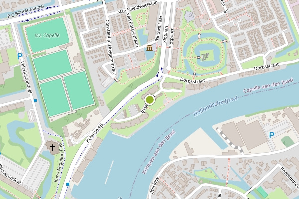 Ambulance-melding op IJsselzoom, Capelle aan den IJssel op 31 juli, kaart-overzicht
