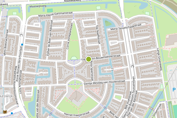 Ambulance-melding op Theo Mann-Bouwmeesterstraat, Spijkenisse op 31 juli, kaart-overzicht