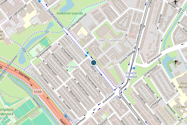 Politie-melding op Dordtsestraatweg, Rotterdam op 31 juli, kaart-overzicht